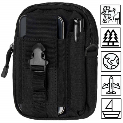 Ledvinka přes rameno unisex, černá SPRINGOS CS0079