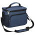 Chladící termotaška s objemem 11 l a vnějšími kapsami. Oddělená přední kapsa na zip, dvě bočními síťované kapsy. Velmi dobré tepelně izolační vlastnosti. Nízká hmotnost, lze složit zcela naplocho. Moderní vzhled, vyztužené dno, zpevněná ucha a popruh pro snadné přenášení. Ideální v horkých dnech na výlety, pláž, během kempování, nebo do auta.