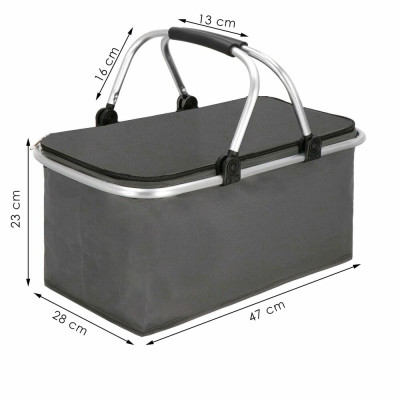 Chladící taška 30l, šedá SPRINGOS CS0083