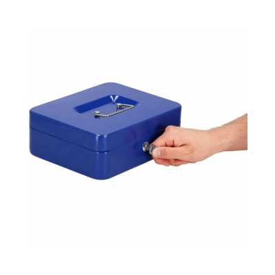 Příruční pokladna SPRINGOS CASHBOX 4 modrá