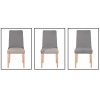 Potah na židli elastický, šedý, rybí kost SPRINGOS SPANDEX