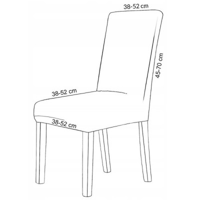Potah na židli elastický, světle šedá kostka SPRINGOS SPANDEX PREMIUM