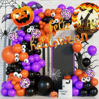 HA5217 HALLOWEENSKÉ DEKORACE 52 PRVKŮ.