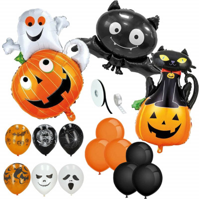 HA5215 HALLOWEENSKÉ DEKORACE 14 PRVKŮ.