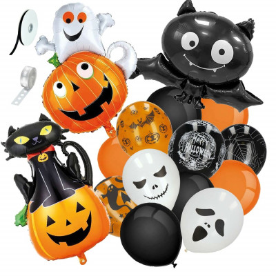 HA5215 HALLOWEENSKÉ DEKORACE 14 PRVKŮ.