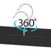 Dřevěná ramínka s klipy 33 cm, černá, 2ks SPRINGOS HG0064