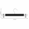 Dřevěná ramínka s klipy 33 cm, černá, 2ks SPRINGOS HG0064