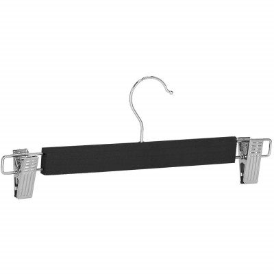 Dřevěná ramínka s klipy 33 cm, černá, 2ks SPRINGOS HG0064