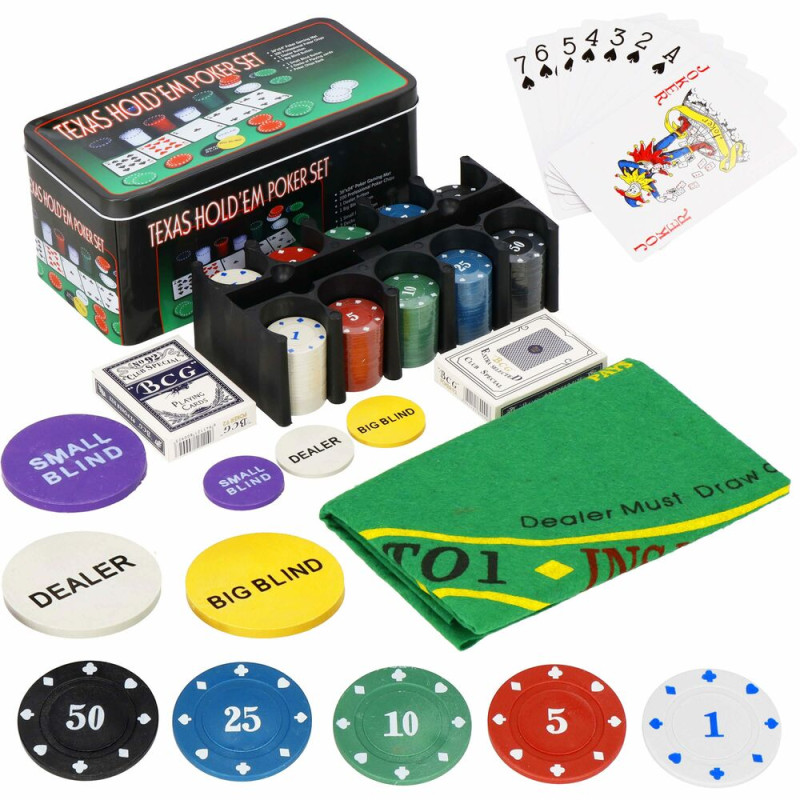 Poker set Texas Holdem 200 žetonů SPRINGOS KG0021 Poker set Texas Holdem 200 žetonů SPRINGOS KG0021