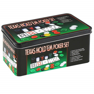 Poker set Texas Holdem 200 žetonů SPRINGOS KG0021