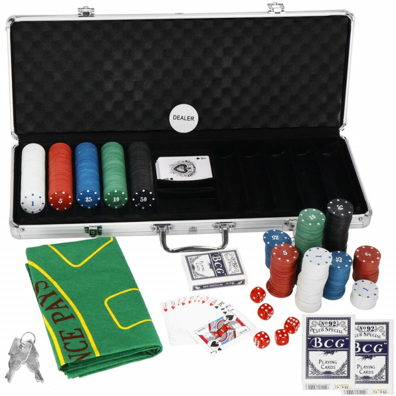 Poker set v alu kufříku 500 žetonů SPRINGOS KG0023 Poker set v alu kufříku 500 žetonů SPRINGOS KG0023
