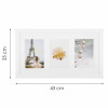 Fotorámeček na 3 fotky, 43x25 cm, bílý SPRINGOS PF0025