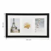 Fotorámeček na 3 fotky, 43x25 cm, černý SPRINGOS PF0026