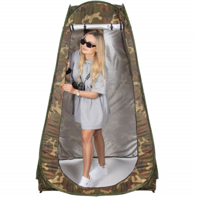 Samorozkládací stan 120x120x190 cm, khaki SPRINGOS PT027