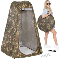 Samorozkládací stan 120x120x190 cm, khaki SPRINGOS PT027