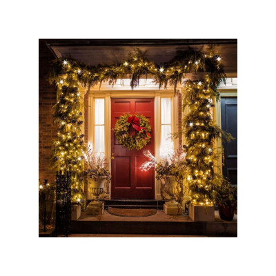 LED světelný řetěz - 81,5m, 1000LED, IP44, teplá bílá + záblesky