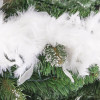 Vánoční řetěz Girlanda 3m z pravého peří bílá