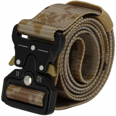 Vojenský taktický opasek SPRINGOS BATTLE CS0102 hnědá camo