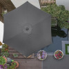 Zahradní slunečník 250 cm, tmavě šedý SPRINGOS SUNNY GU0021