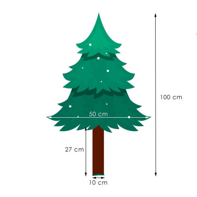 Vánoční stromek Jedle na kmínku PREMIUM 100 cm
