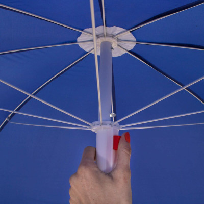 Zahradní slunečník 160 cm, modrý SPRINGOS VIVA BU0022