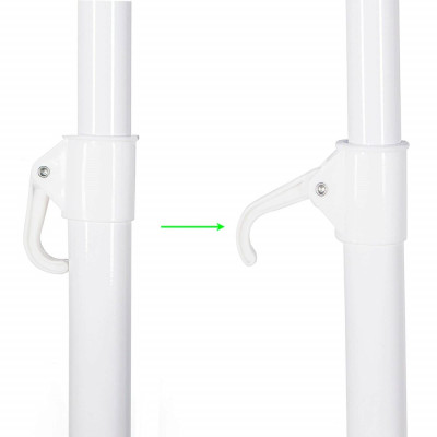 Zahradní slunečník 160 cm, modrý SPRINGOS VIVA BU0022