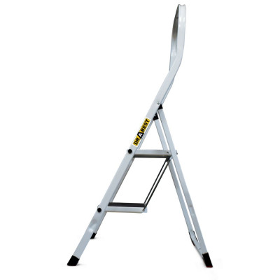 Ocelové schůdky 2 stupně DRABEST KITCHEN-2 PRO bílé