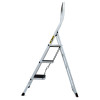 Ocelové schůdky 3 stupně DRABEST KITCHEN-3 PRO bílé