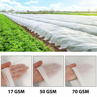 Netkaná agrotextilie 1,6m x 50m, extra pevná, bílá SPRINGOS AG0002