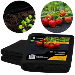 Agrotextilie proti plevelu 1,1m x 10m, standard, černá SPRINGOS AG0022