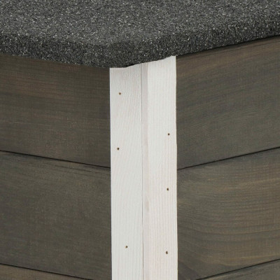 Dřevěná bouda pro psa 54x39x30 cm, šedá SPRINGOS DH001