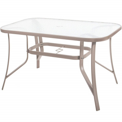 Zahradní stůl 120x70 SPRINGOS TOSCANA GF0075 tmavě béžový