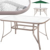Zahradní stůl 120x70 SPRINGOS TOSCANA GF0075 tmavě béžový