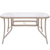 Zahradní stůl 120x70 SPRINGOS TOSCANA GF0075 tmavě béžový