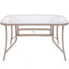 Zahradní stůl 120x70 SPRINGOS TOSCANA GF0075 tmavě béžový