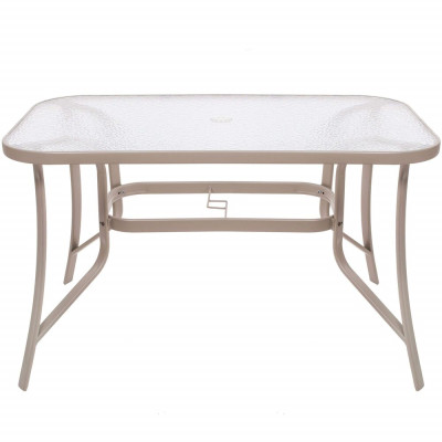 Zahradní stůl 120x70 SPRINGOS TOSCANA GF0075 tmavě béžový
