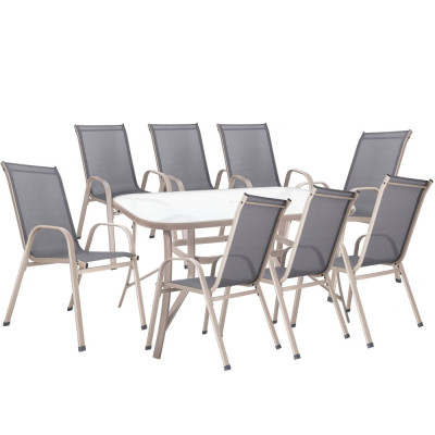 Zahradní stůl 120x70 SPRINGOS TOSCANA GF0075 tmavě béžový