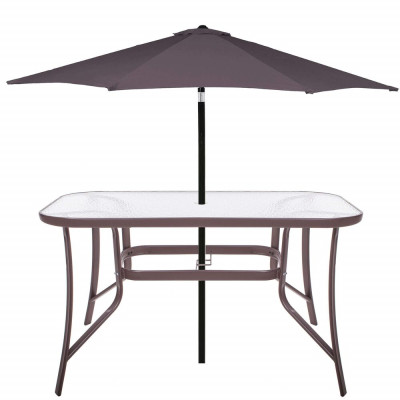 Zahradní stůl 120x70, hnědý SPRINGOS TOSCANA GF0076