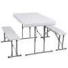 Pivní set pro 6 osob 105x65 cm SPRINGOS GF0096 bílý