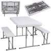 Pivní set pro 6 osob 105x65 cm SPRINGOS GF0096 bílý