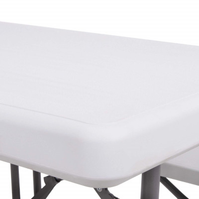 Pivní set pro 6 osob 105x65 cm SPRINGOS GF0096 bílý