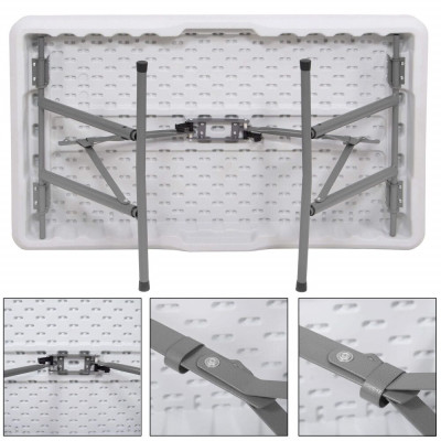 Pivní set pro 6 osob 105x65 cm SPRINGOS GF0096 bílý