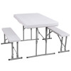 Pivní set pro 6 osob 105x65 cm SPRINGOS GF0096 bílý