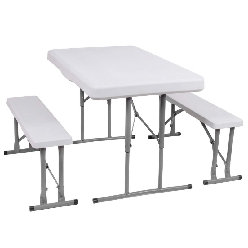 Pivní set pro 6 osob 105x65 cm SPRINGOS GF0096 bílý Pivní set pro 6 osob 105x65 cm SPRINGOS GF0096 bílý