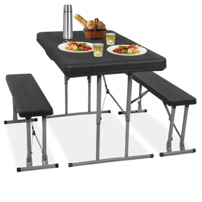 Pivní set pro 6 osob 105x65 cm SPRINGOS GF0097 černý