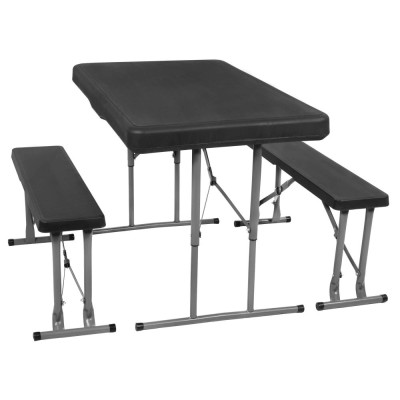 Pivní set pro 6 osob 105x65 cm SPRINGOS GF0097 černý