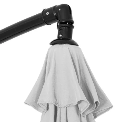 Zahradní slunečník 290 cm, světle šedý SPRINGOS CASABLANCA GU0042