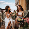 Ratanové zahradní křeslo SPRINGOS LOA GF0086 šedé