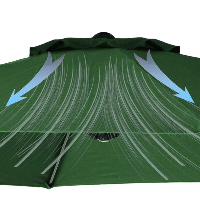 Zahradní slunečník 400 cm SPRINGOS GU0031 zelený