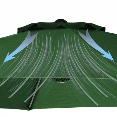 Zahradní slunečník 400 cm SPRINGOS GU0031 zelený